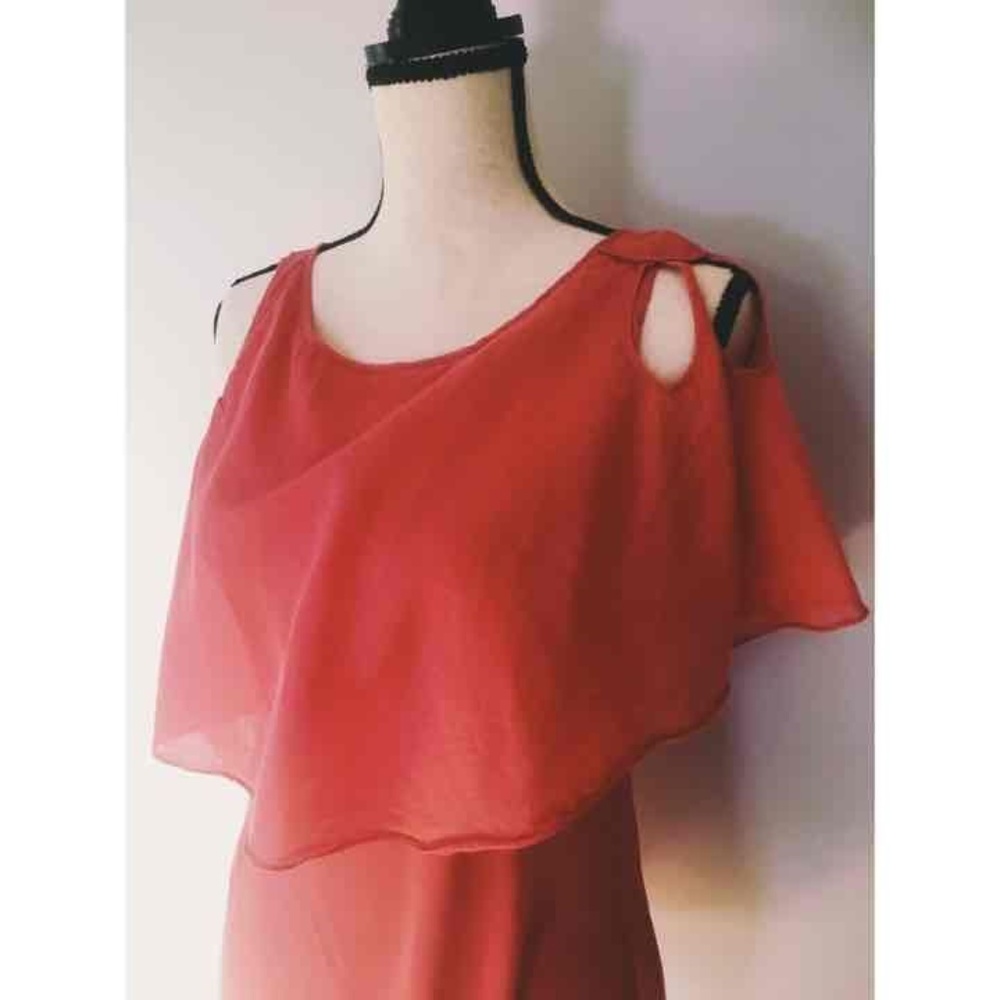 Anthropologie Pink Flowy Blouse